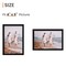 4x6 Picture Frame Set of 3, Made of High Definition Glass for 4 x 6, Wall and Tabletop Display Thin Border Photo Frames for Home Décor, Black